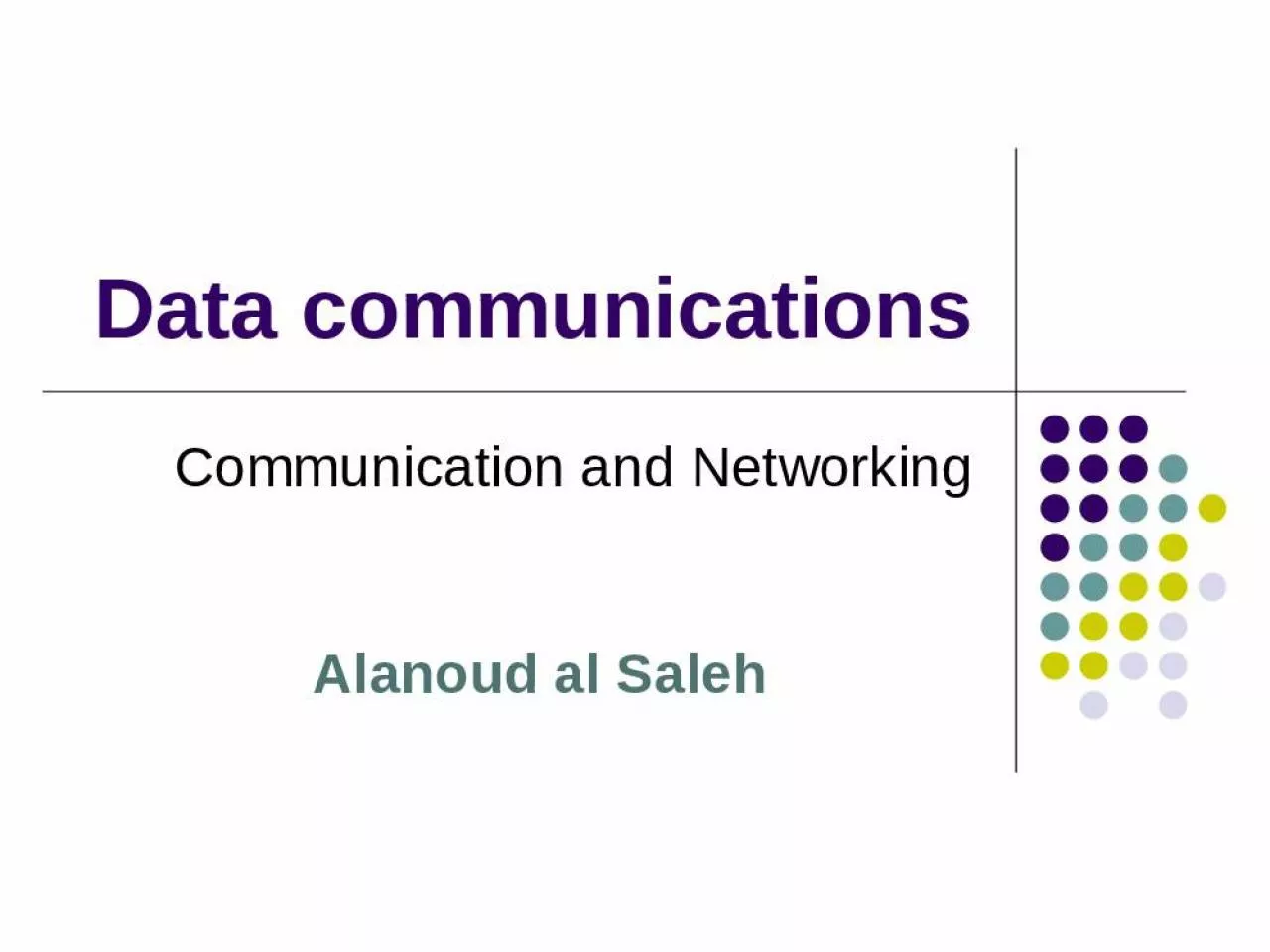 PPT-Data communications