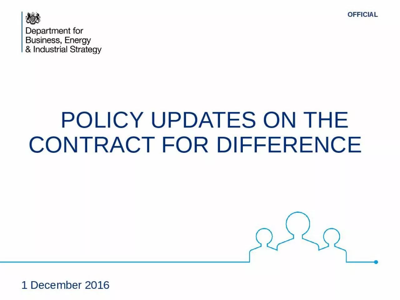 PPT-Policy updates on the contract for difference