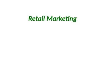 Retail Marketing