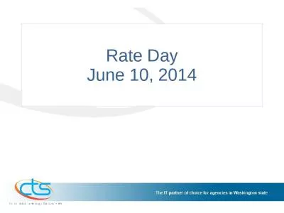 Rate Day June 10, 2014