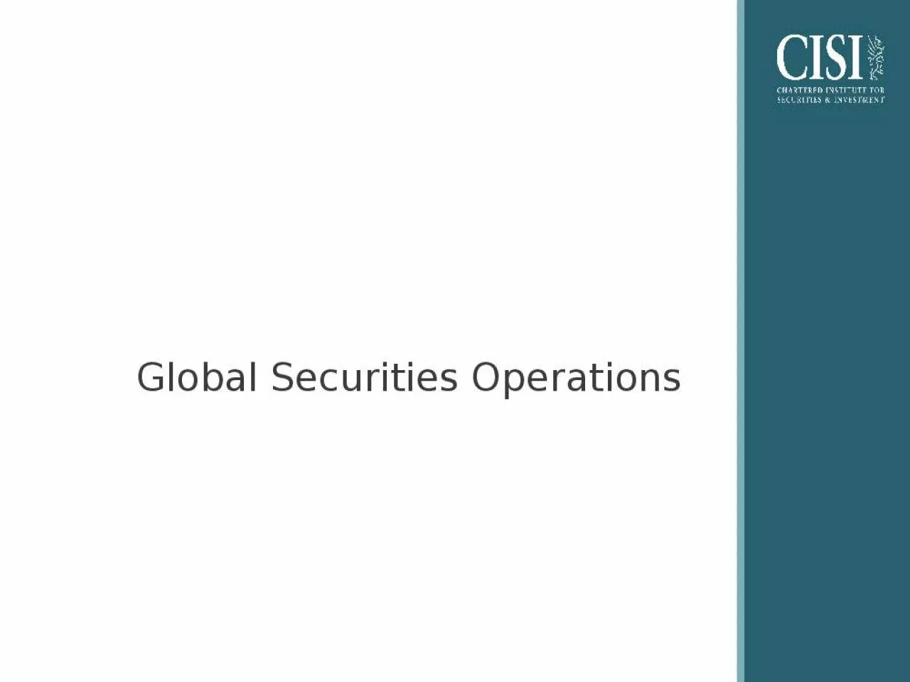 PPT-Global Securities Operations