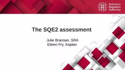 The SQE2 assessment