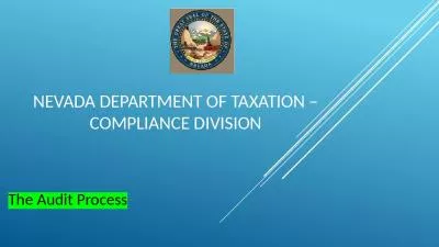 Nevada Department of Taxation   Compliance Division