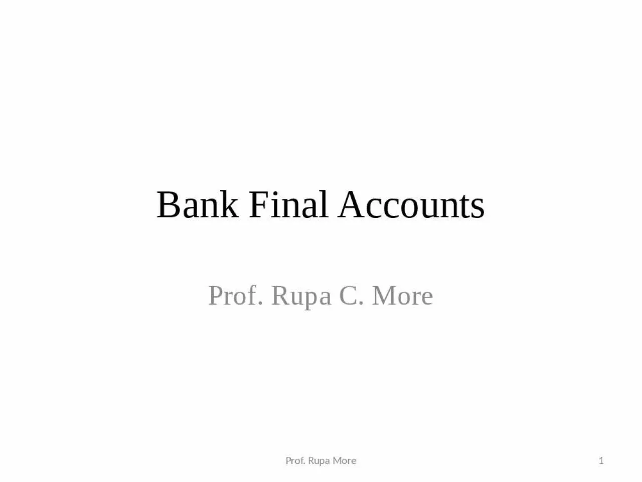 PPT-Bank Final Accounts