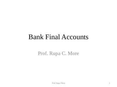 Bank Final Accounts