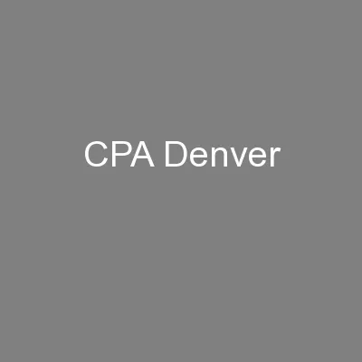 CPA Denver