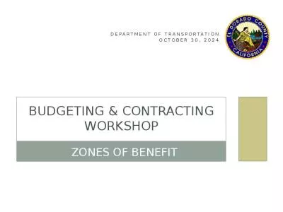 Budgeting & contracting workshop