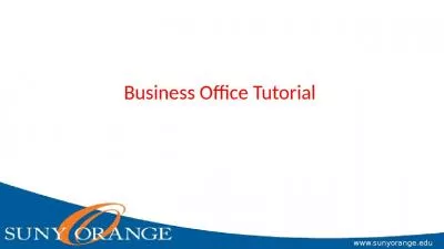 Business Office Tutorial