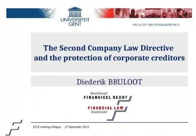 The Second Company Law Directive  and the protection of corporate creditors