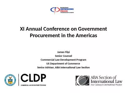 XI Annual Conference on Government Procurement in the Americas