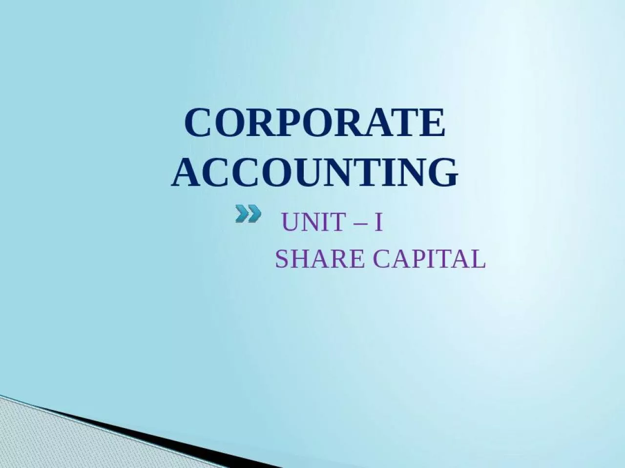 PPT-CORPORATE ACCOUNTING