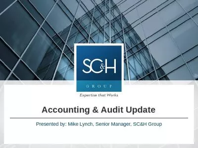 Accounting & Audit Update