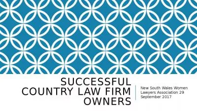 Successful country law firm owners