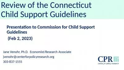 Review of the Connecticut  Child Support Guidelines