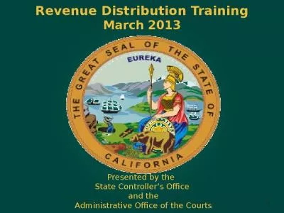 Revenue Distribution Training March 2013