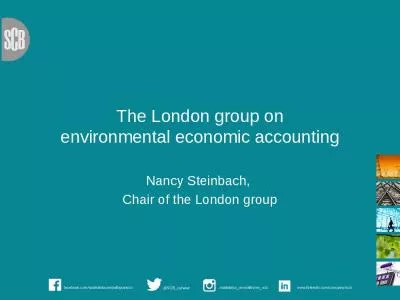 The London group on environmental economic accounting