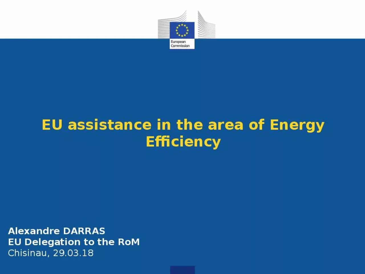 PPT-EU assistance in the area of Energy Efficiency