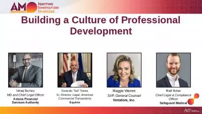 Building a Culture of Professional Development