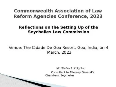 Commonwealth Association of Law Reform Agencies Conference, 2023