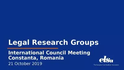 Legal Research Groups