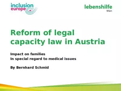 Reform of legal capacity law in Austria