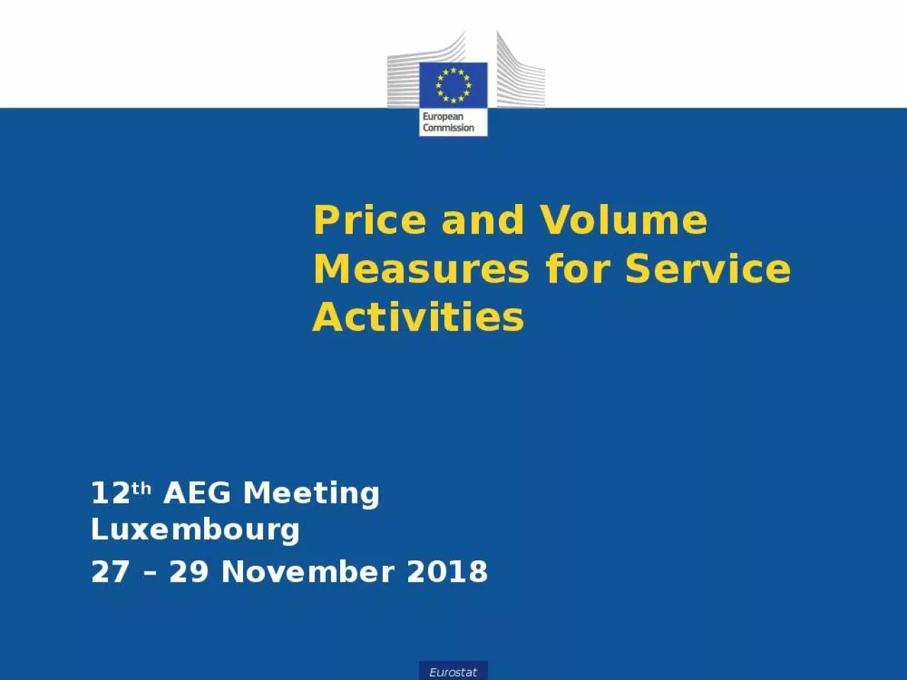 PPT-Price and Volume Measures for Service Activities