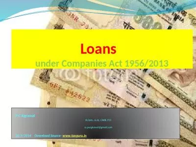 Loans   under Companies Act 1956/2013