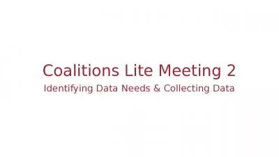 Coalitions Lite Meeting 2