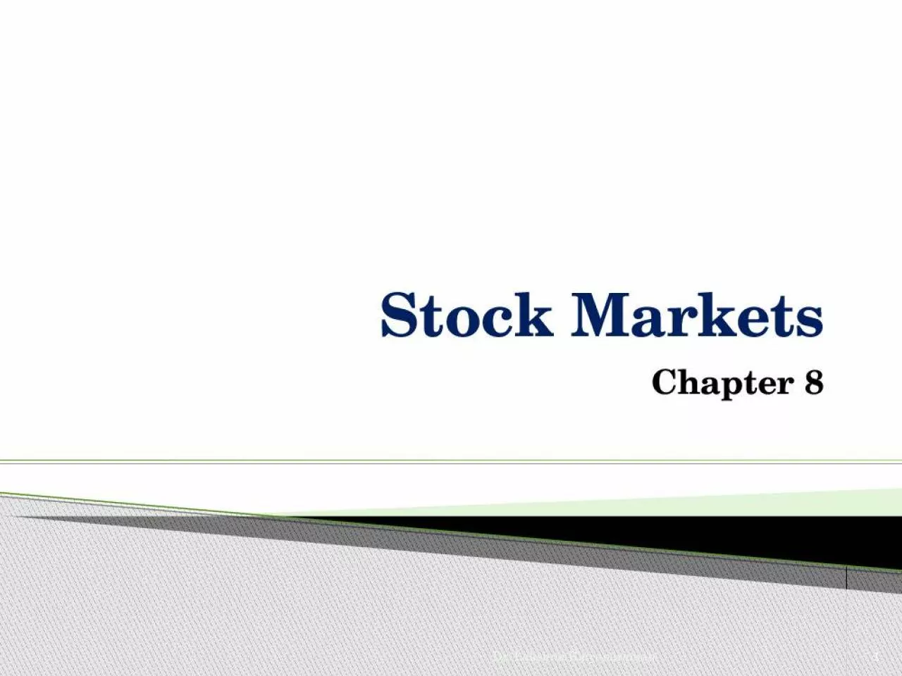 PPT-Stock Markets