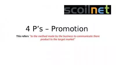 4 P s   Promotion