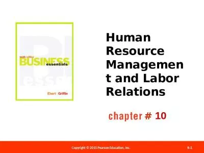 Human Resource Management and Labor Relations