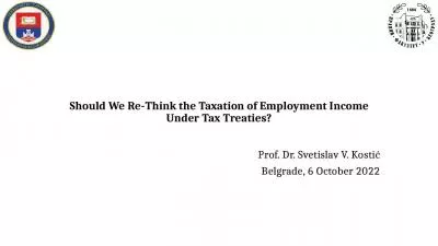 Should We Re-Think the Taxation of Employment Income Under Tax Treaties?