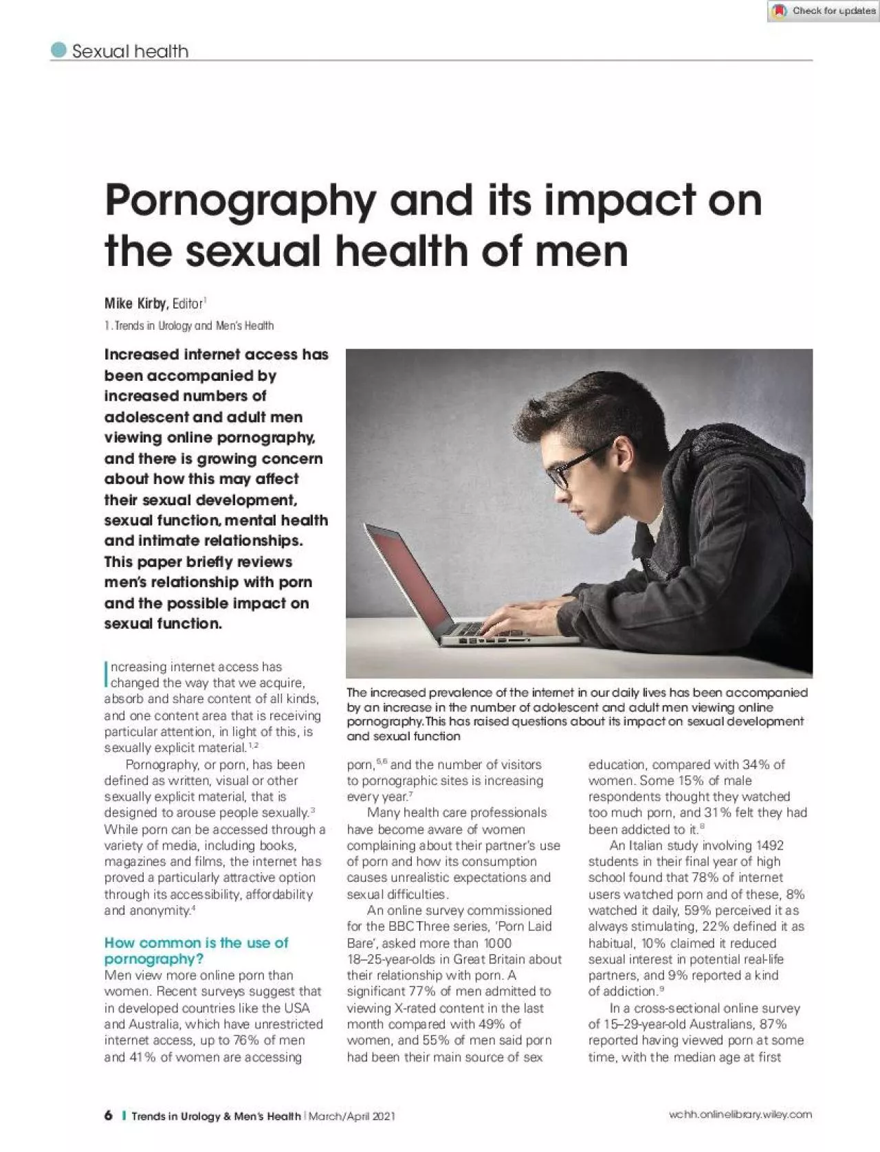 PDF-Pornography and its impact on the sexual health of men