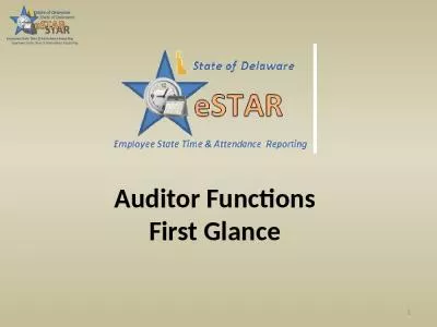 Auditor Functions First Glance