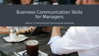 Business Communication Skills for Managers