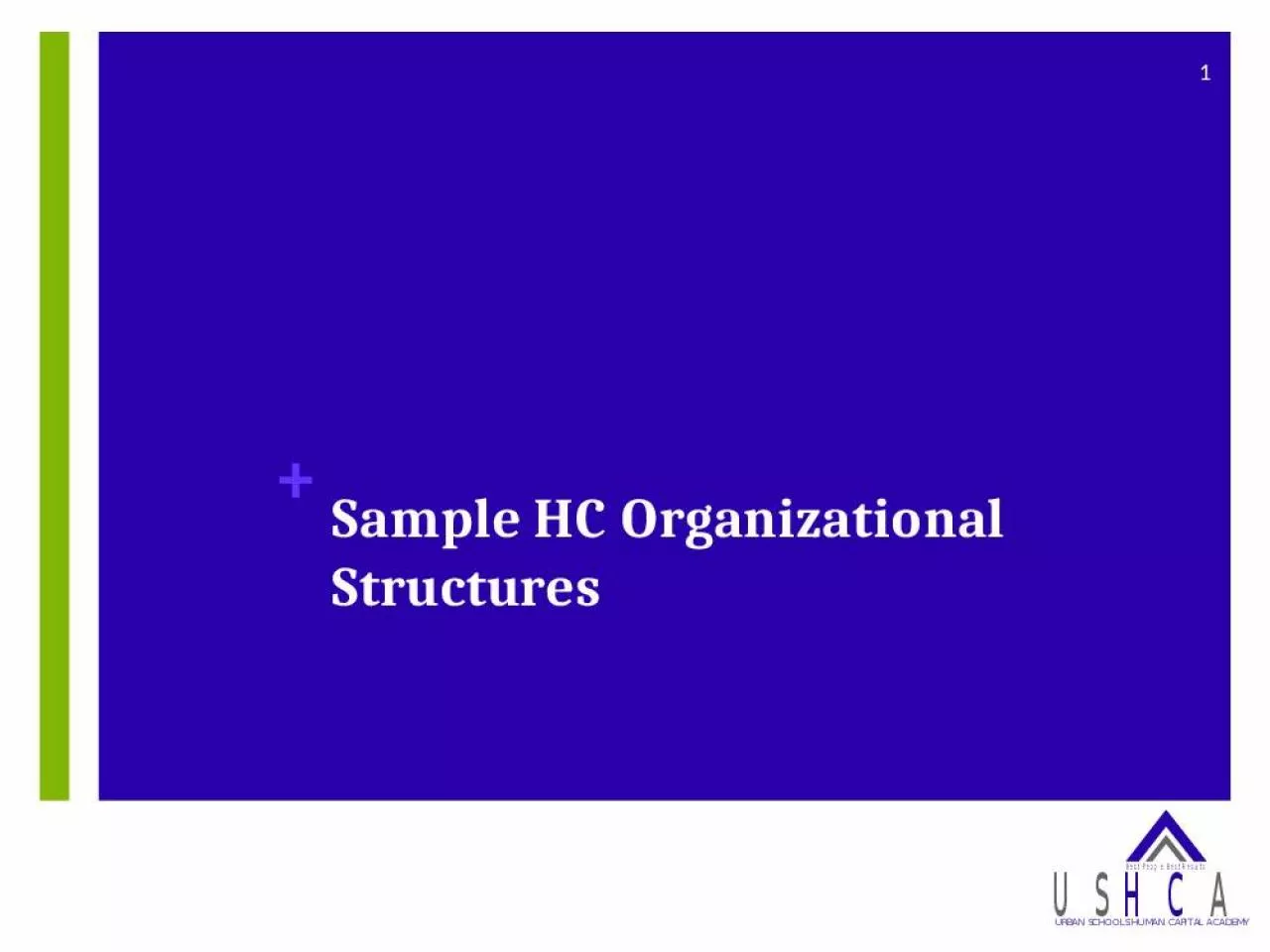 PPT-Sample HC Organizational Structures