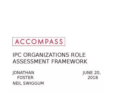 IPC Organizations role assessment framework