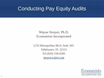 Conducting Pay Equity Audits