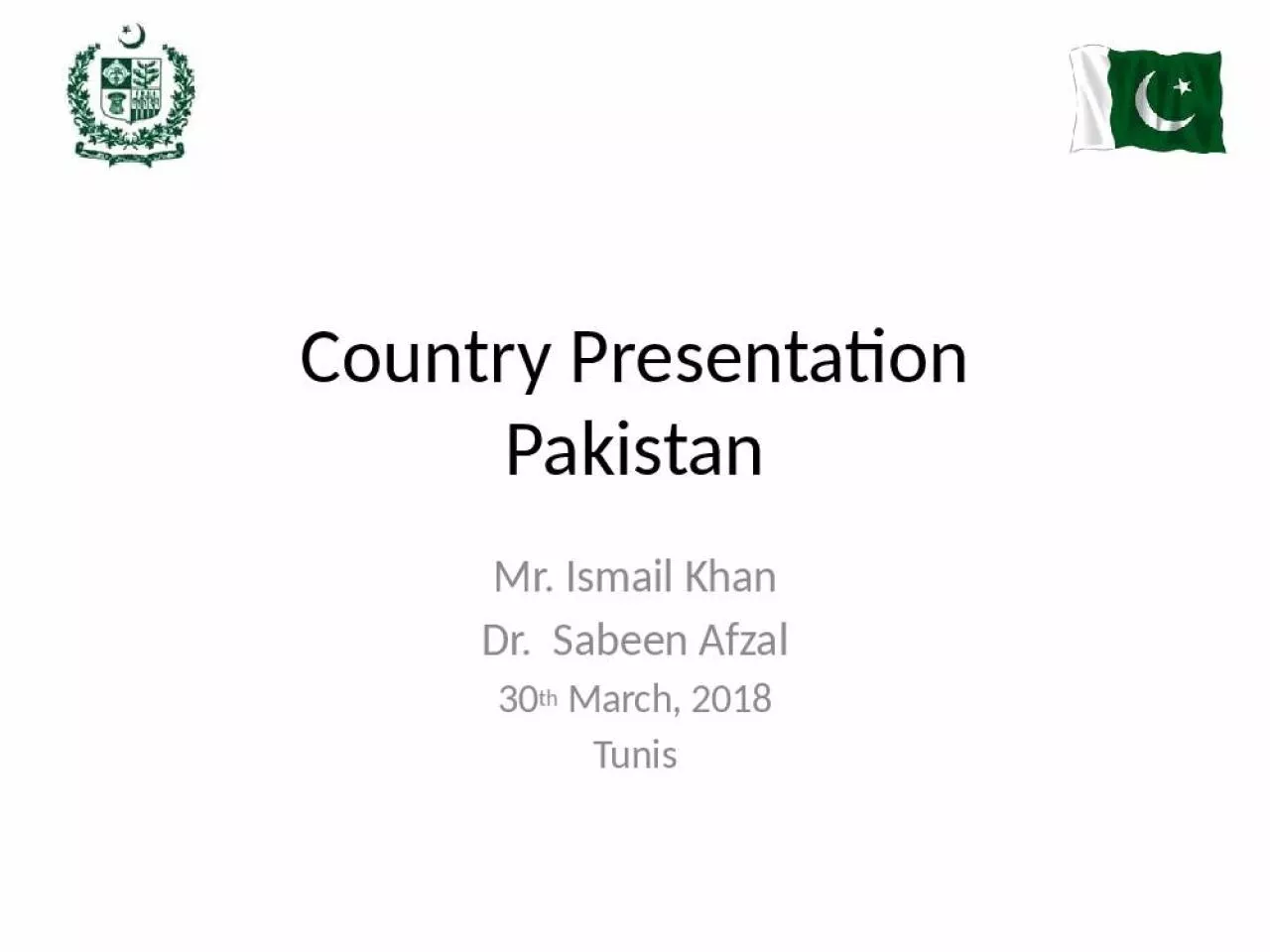 PPT-Country Presentation Pakistan