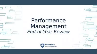 Performance Management End-of-Year Review