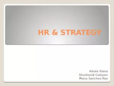 HR & STRATEGY