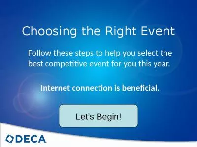 Choosing the Right Event