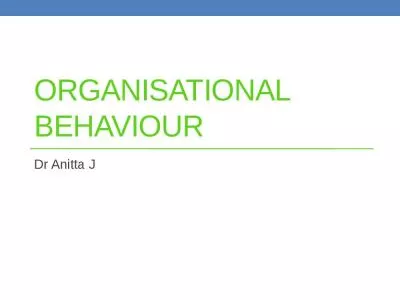 Organisational Behaviour