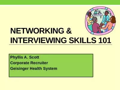 Networking & interviewing skills 101