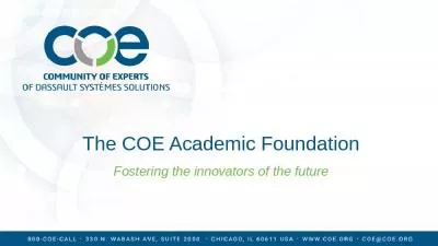 The COE Academic Foundation