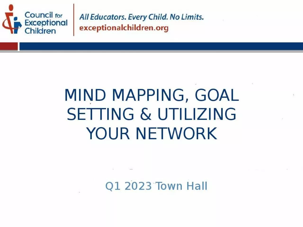 PPT-Mind mapping, goal setting & utilizing your Network