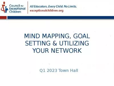 Mind mapping, goal setting & utilizing your Network