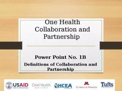 One Health Collaboration and Partnership