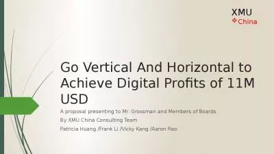 Go Vertical And Horizontal to Achieve Digital Profits of 11M USD