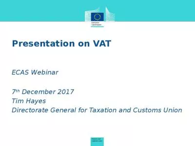 Presentation on VAT